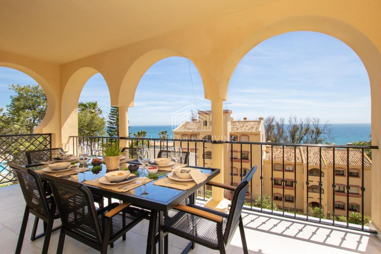 Panoramic Sea Views And Direct Access To The Beach From The Community In Torrenueva Malaga Exterior photo